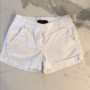Jcrew White Chino Shorts- Size 0
